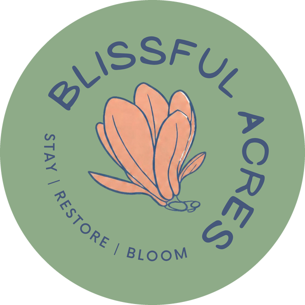 Blissful Acres circular logo